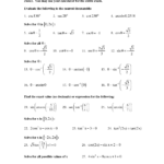12 Best Images Of Pre Calculus Worksheets Worksheeto
