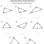 Angles Of Triangles Worksheet