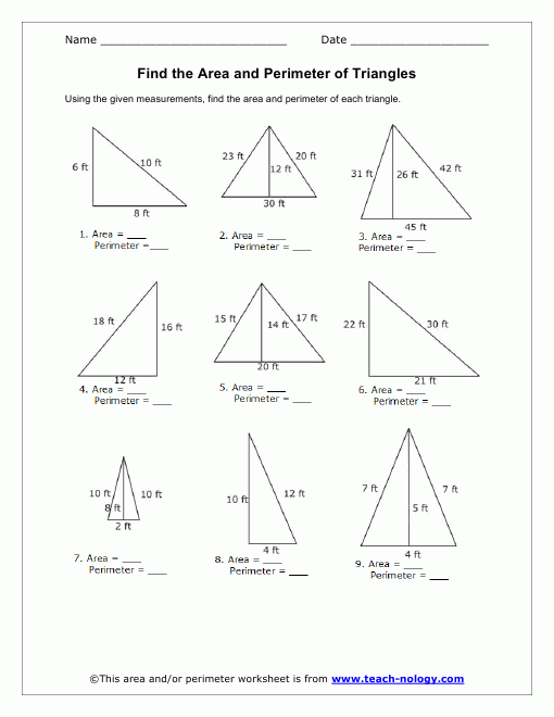 Area And Perimeter Worksheets Area Worksheets Geometry Worksheets 