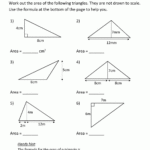 Area Of A Triangle Worksheet Kuta