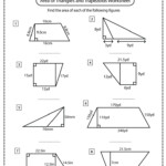 Area Of Triangles And Trapezoids Worksheets Math Monks