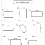 Find The Area Of A Rectangle Worksheet