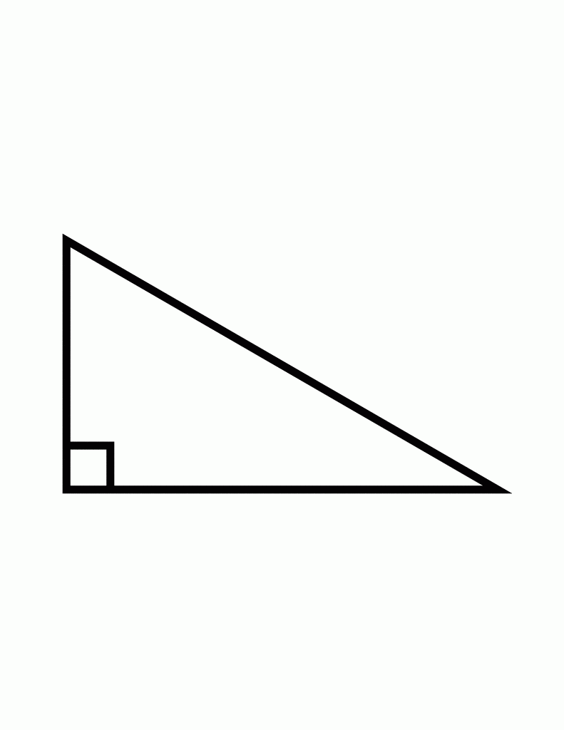 Flashcard Of A Right Triangle ClipArt ETC