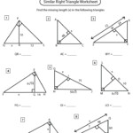 Geometry Worksheet Similar Triangles