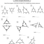 Similarity Of Triangles Worksheet