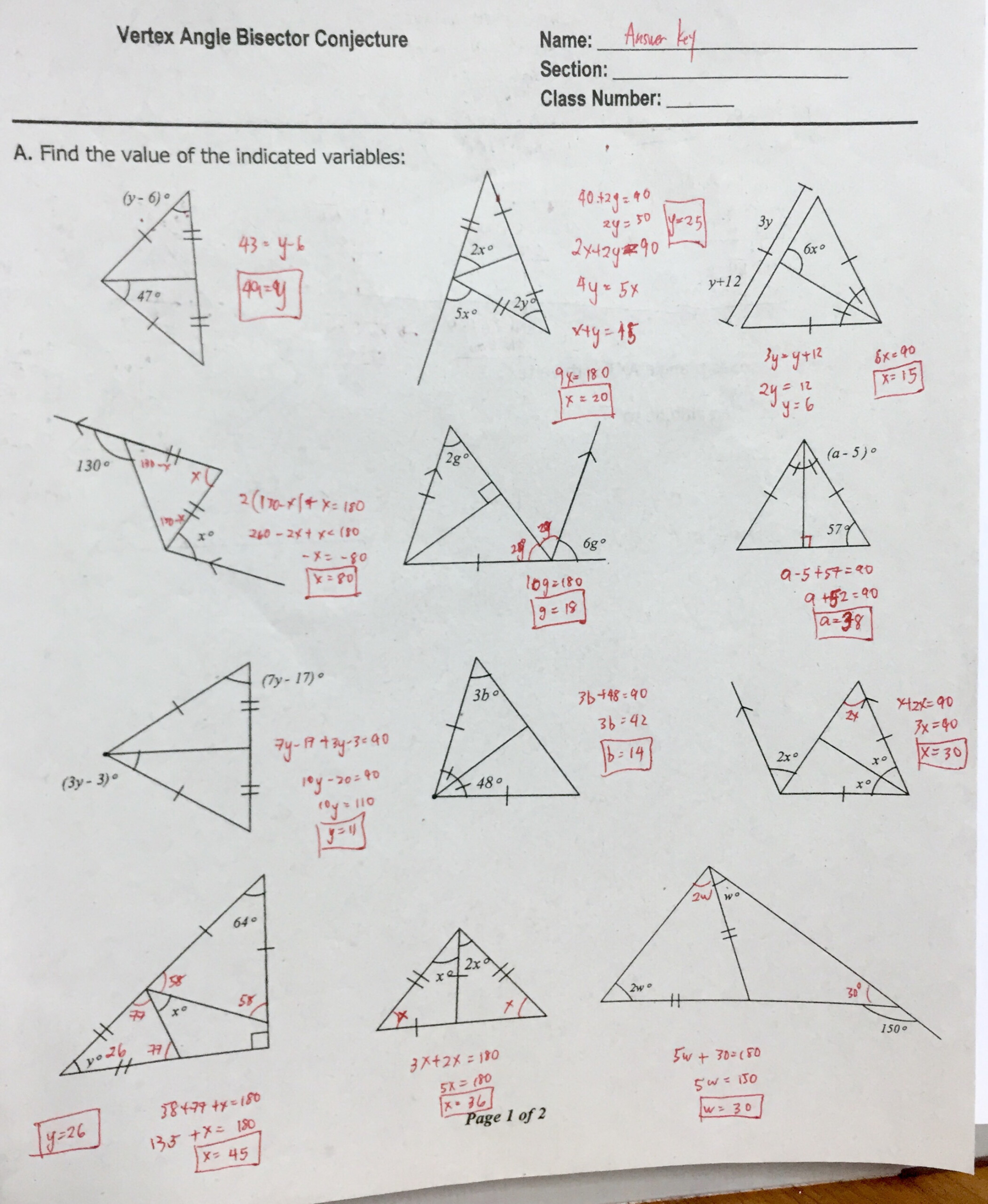 Sum Of Interior Angles Worksheet