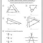 Triangle Proportionality Theorem Worksheet Answer Key Printable Word